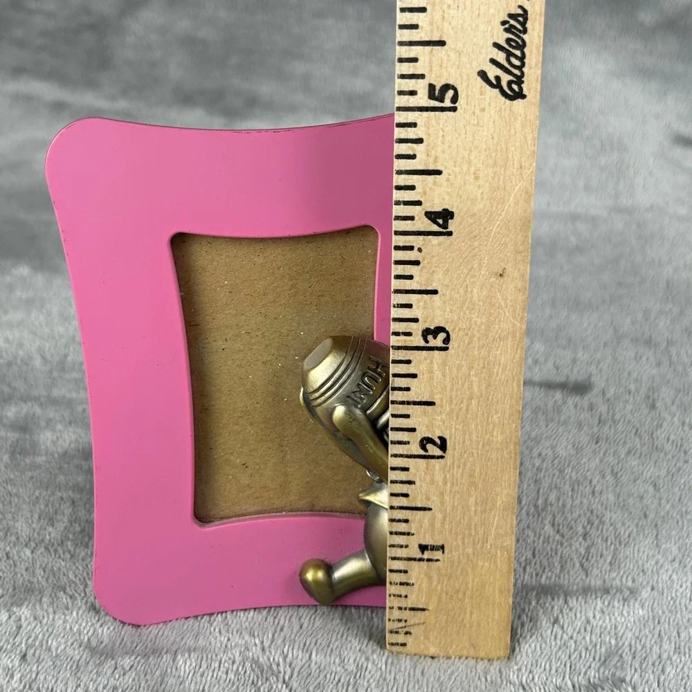 Disney Winnie the Pooh Pink Picture Frame Connoisseur Bronze Pooh 5003ABW 2001